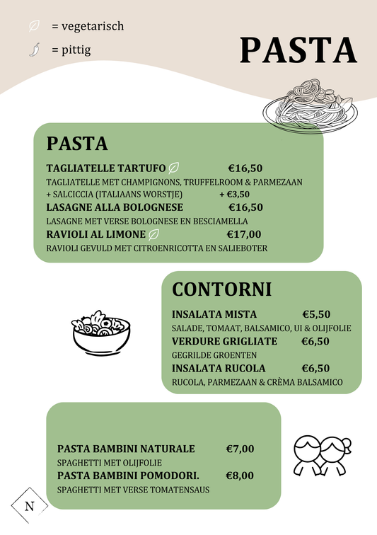 Primi | Contorni | Bambini